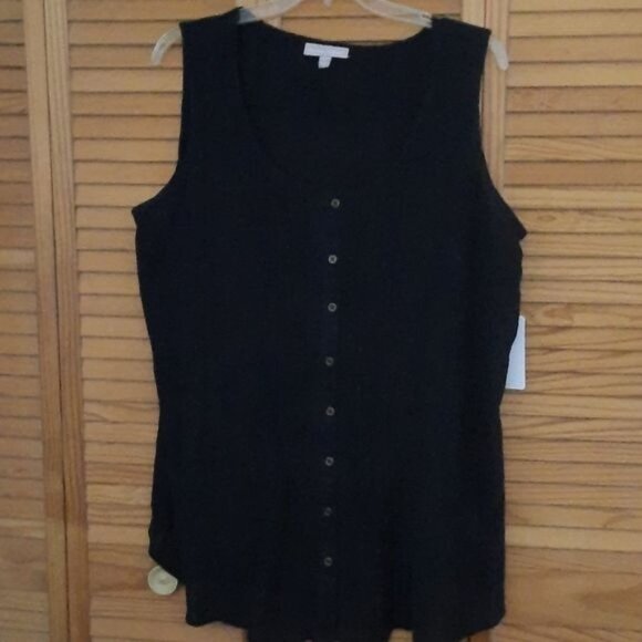 Women Within Sleeveless Button Up Blouse Size 26/28 - Picture 1 of 3
